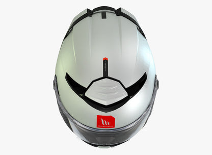 CASCO MT THUNDER 4 SOLID BLANCO