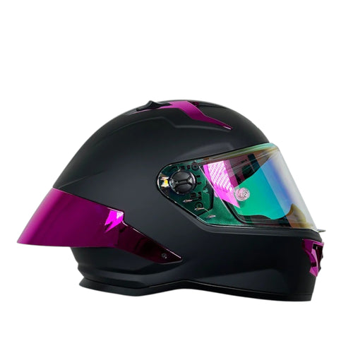 CASCO XTRONG 352 R1 NEGRO - PURPURA