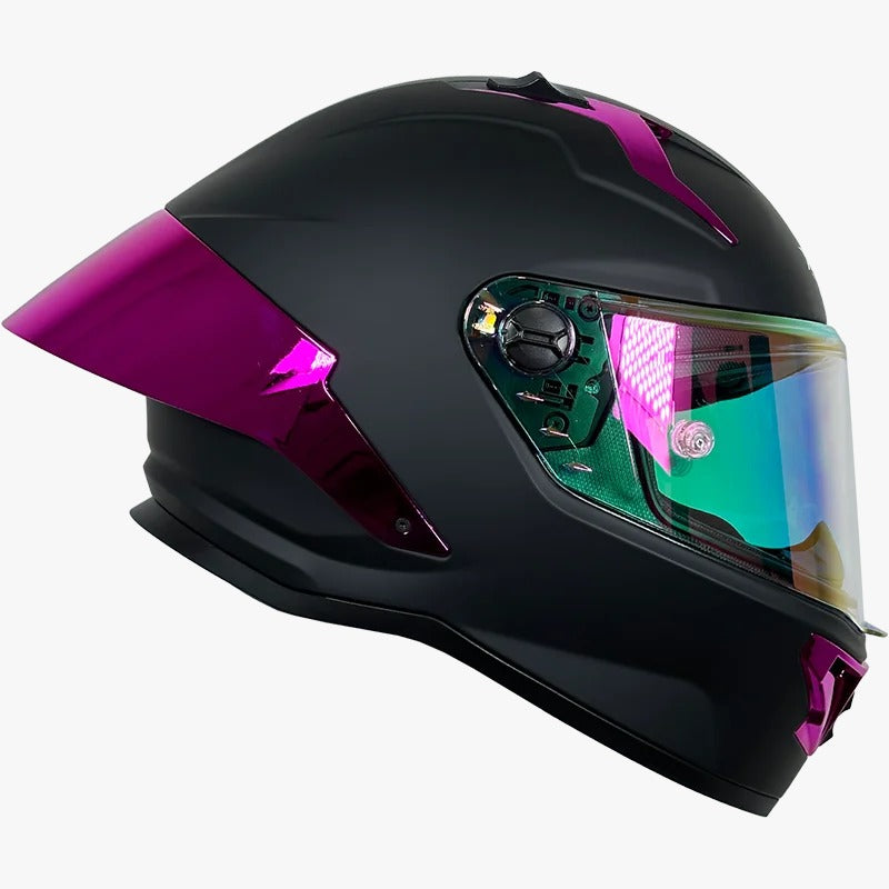 CASCO XTRONG 352 R1 NEGRO - PURPURA
