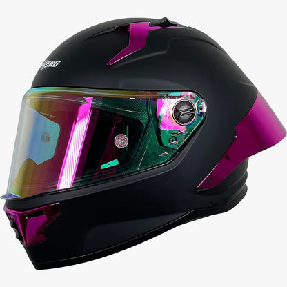 CASCO XTRONG 352 R1 NEGRO - PURPURA