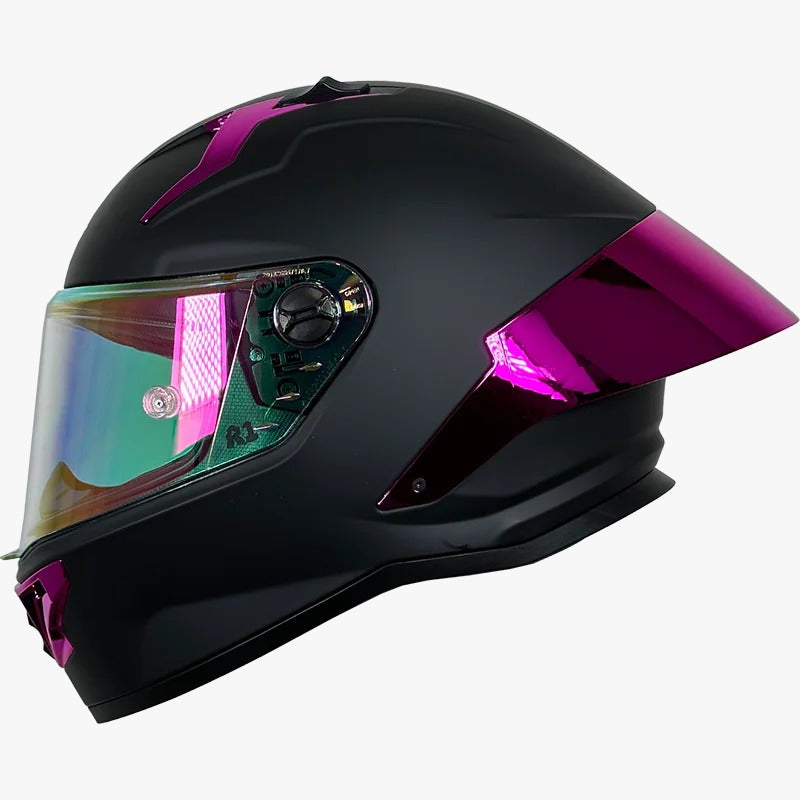 CASCO XTRONG 352 R1 NEGRO - PURPURA