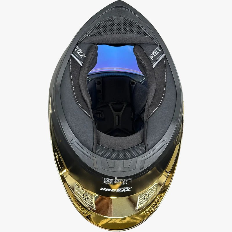 CASCO XTRONG 352 R1 NEGRO - DORADO