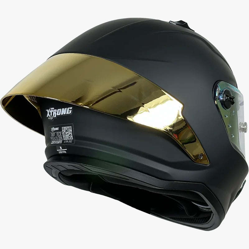 CASCO XTRONG 352 R1 NEGRO - DORADO