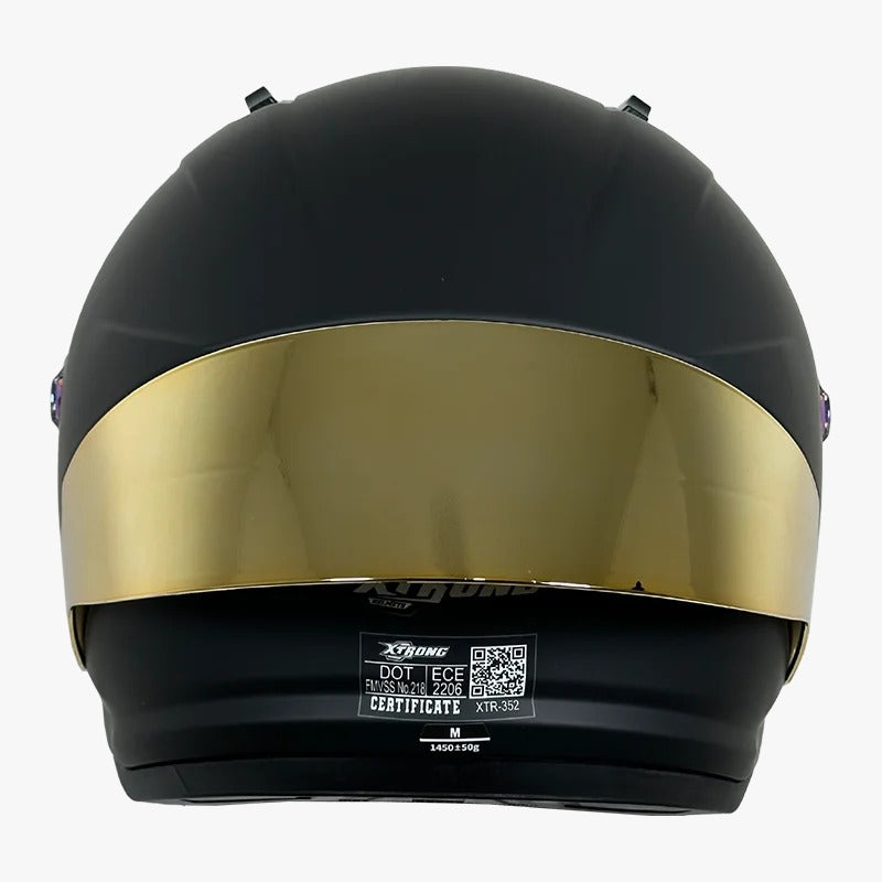 CASCO XTRONG 352 R1 NEGRO - DORADO