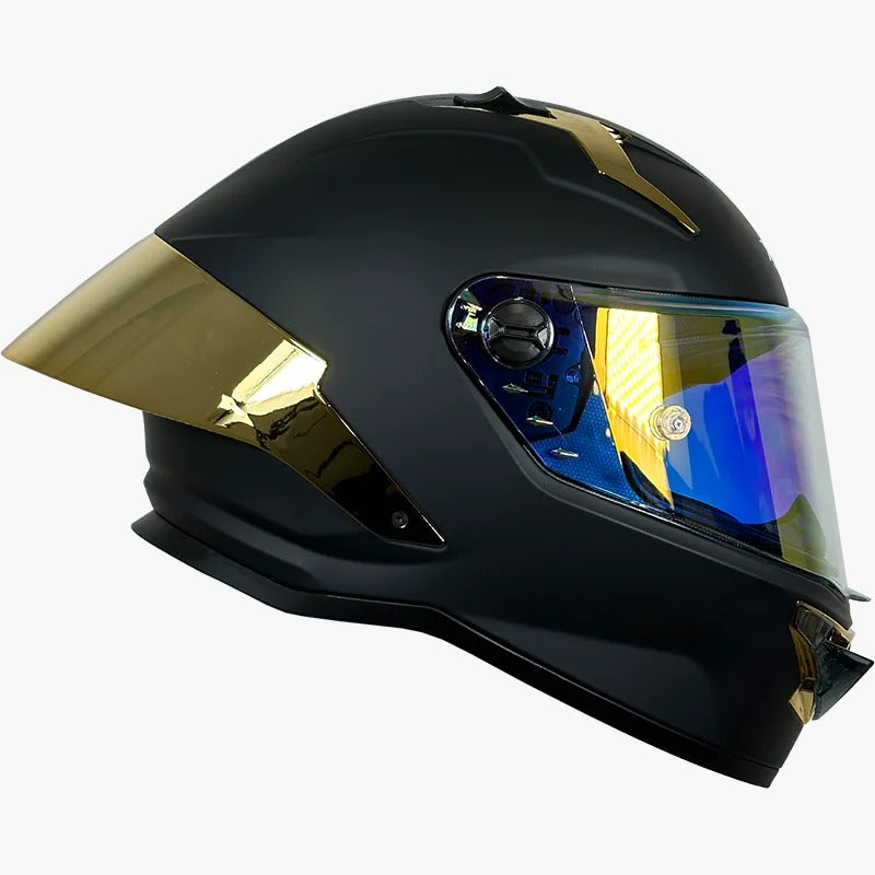 CASCO XTRONG 352 R1 NEGRO - DORADO