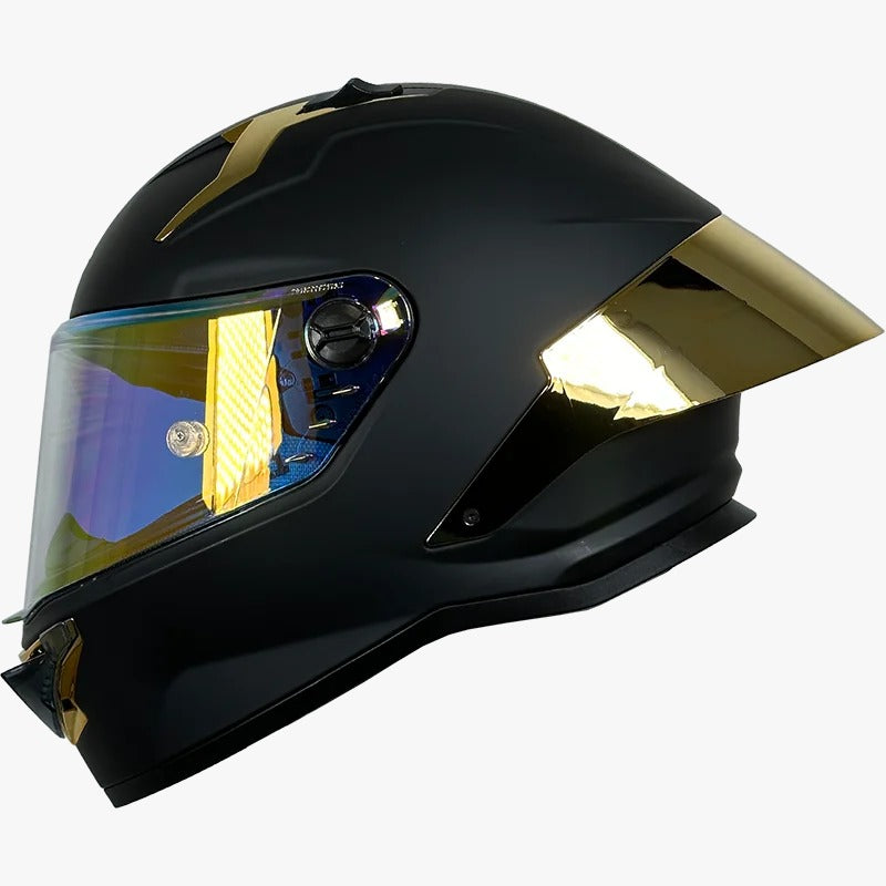 CASCO XTRONG 352 R1 NEGRO - DORADO