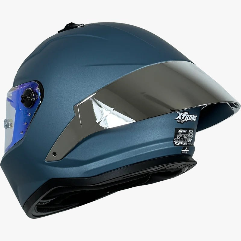 CASCO XTRONG 352 R1 AZUL - PLATA