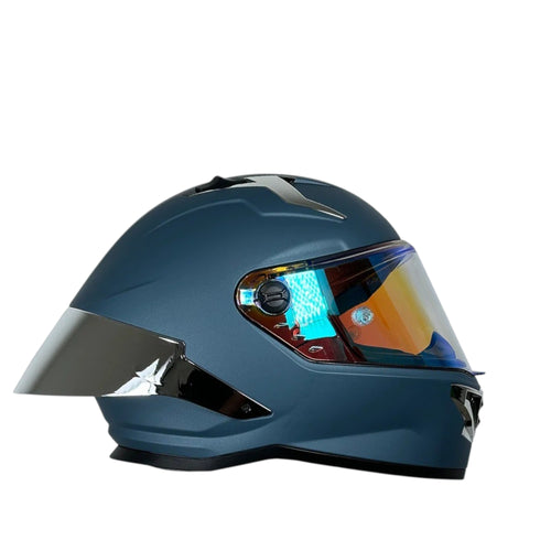 CASCO XTRONG 352 R1 AZUL - PLATA