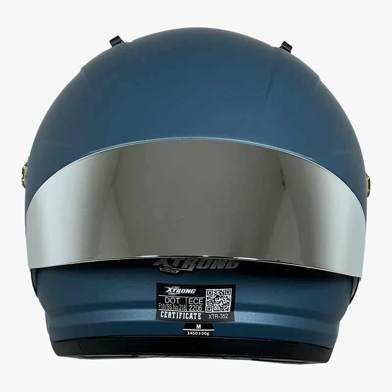 CASCO XTRONG 352 R1 AZUL - PLATA