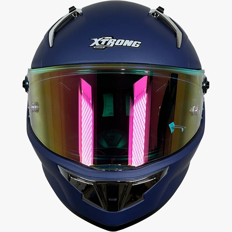 CASCO XTRONG 352 R1 LILA - PLATA