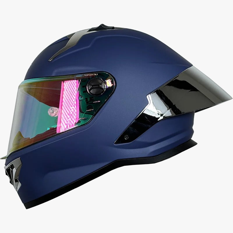 CASCO XTRONG 352 R1 LILA - PLATA