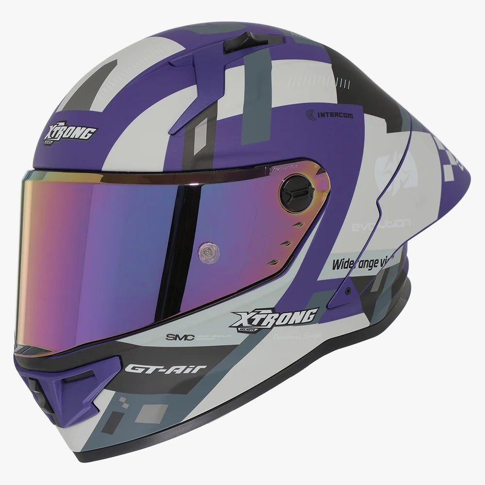 CASCO XTRONG 352 R1 LILA - AZUL