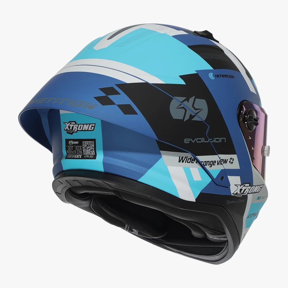 CASCO XTRONG 352 R1 NEGRO - AZUL