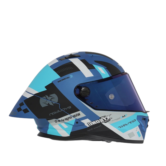 CASCO XTRONG 352 R1 NEGRO - AZUL