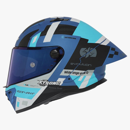 CASCO XTRONG 352 R1 NEGRO - AZUL