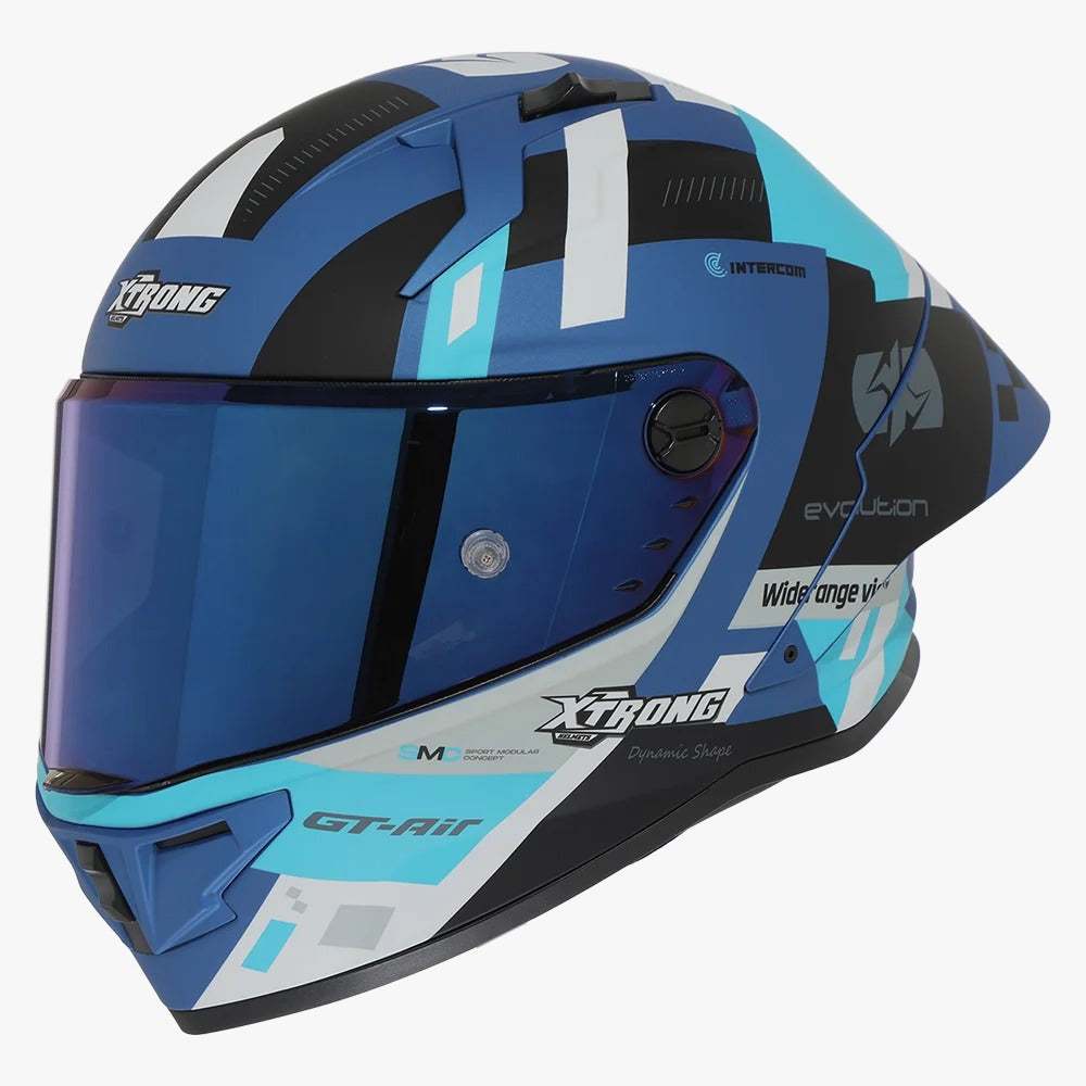 CASCO XTRONG 352 R1 NEGRO - AZUL