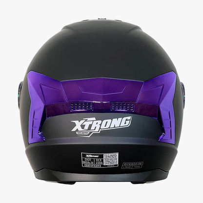 CASCO XTRONG M70 NEGRO MATE - FUCSIA