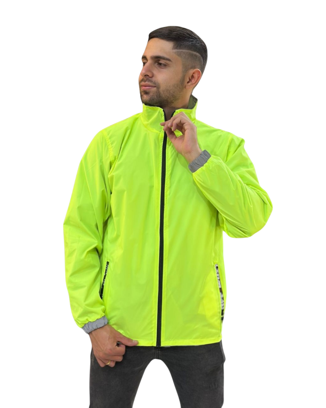 CHAQUETA REFLECTIVA DOBLE FAZ VERDE NEON