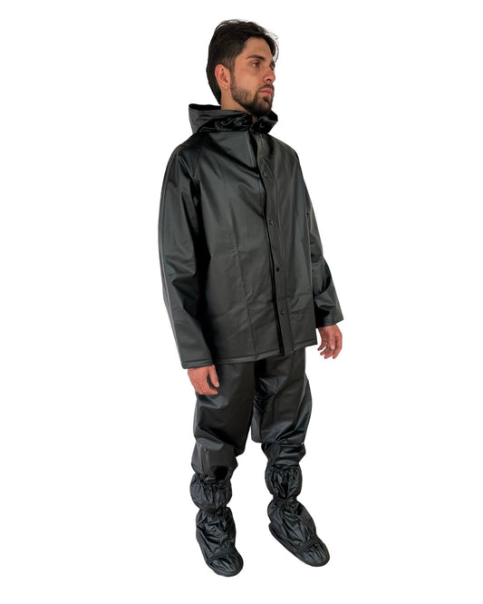 IMPERMEABLE VULCANIZADO GRUESO NEGRO