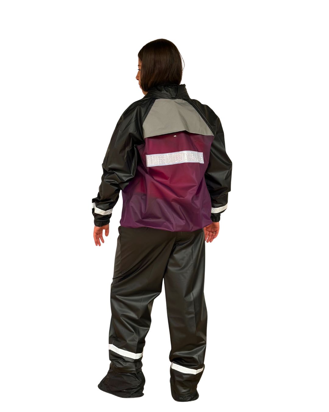 IMPERMEABLE SILICONADO RESORTADO MORADO