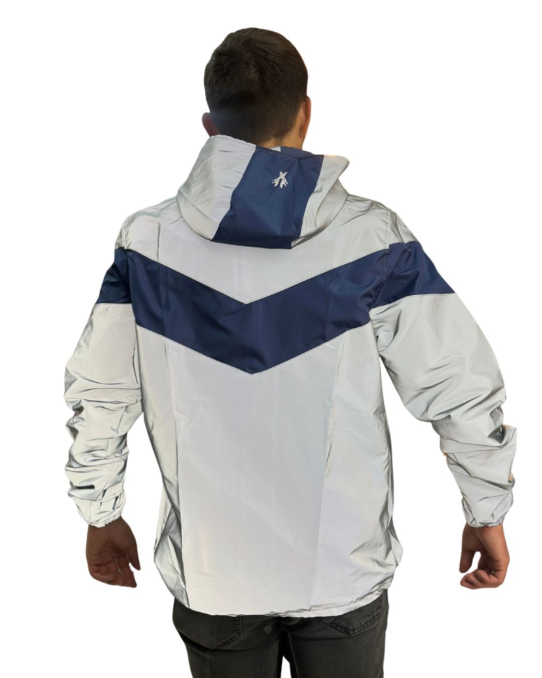 Chaqueta Reflectiva Doble Faz Azul