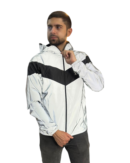 Chaqueta Reflectiva Doble Faz Negra