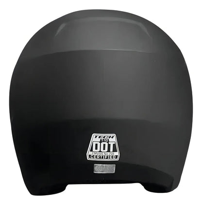 Casco Abierto TECH T-10 Negro Mate Certificado DOT