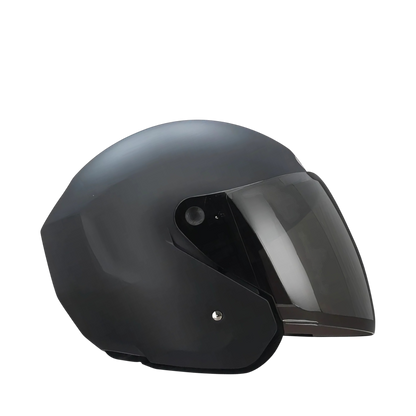 Casco Abierto TECH T-10 Negro Mate Certificado DOT