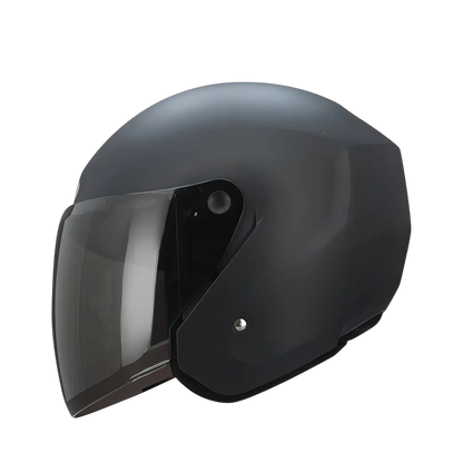 Casco Abierto TECH T-10 Negro Mate Certificado DOT
