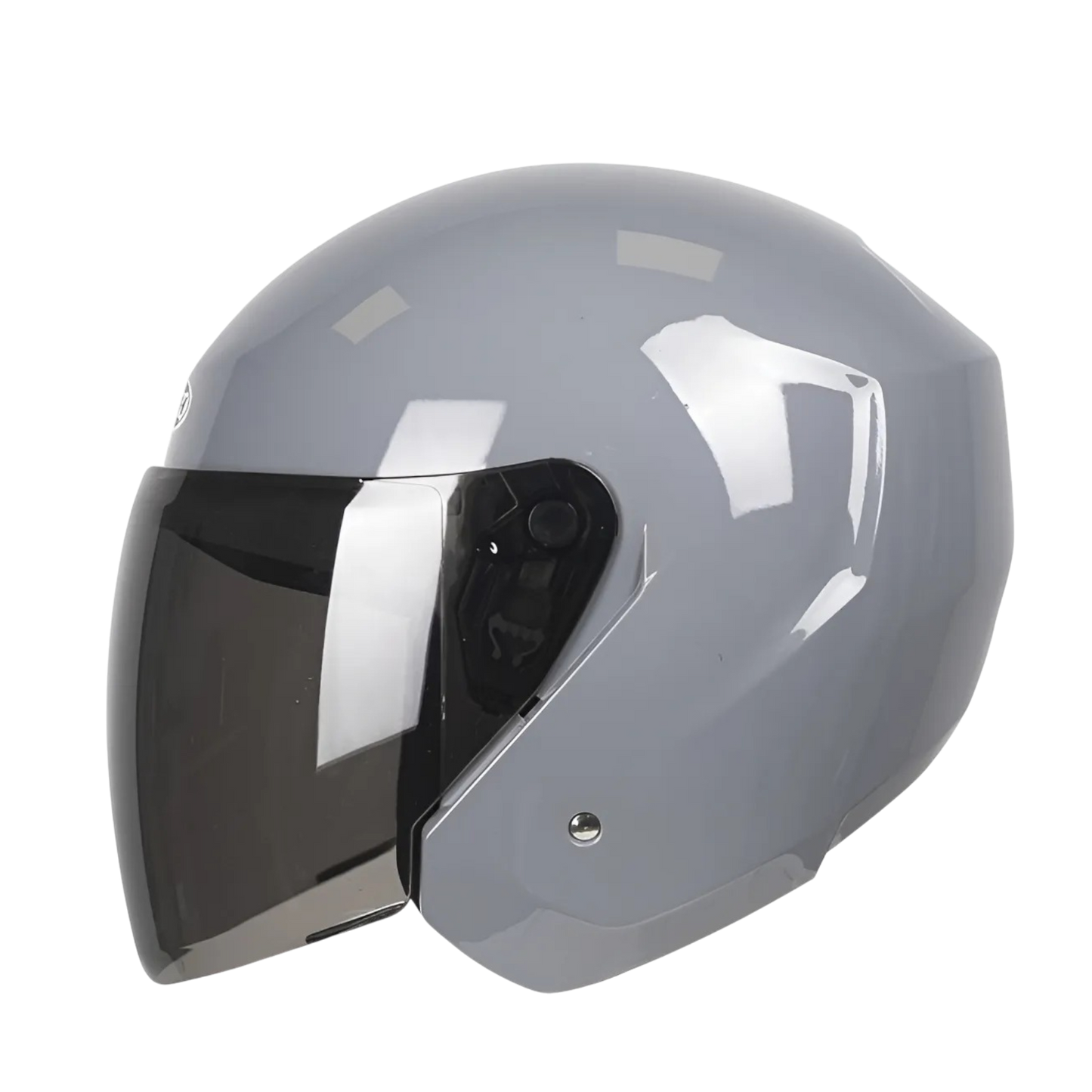 Casco Abierto TECH T-10 Gris Brillo Certificado DOT