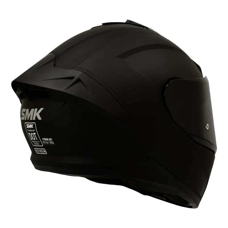 Casco Moto SMK Typhoon Negro Mate