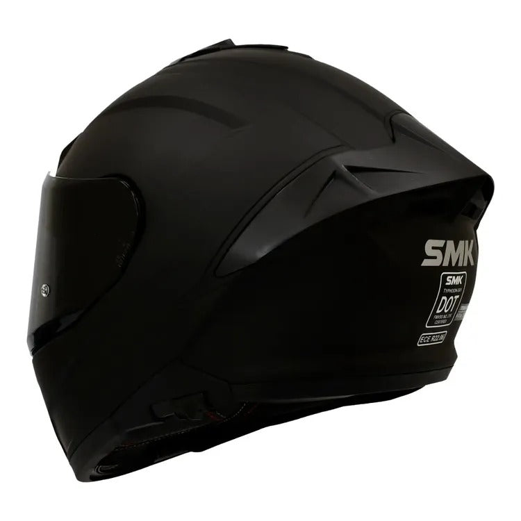 Casco Moto SMK Typhoon Negro Mate