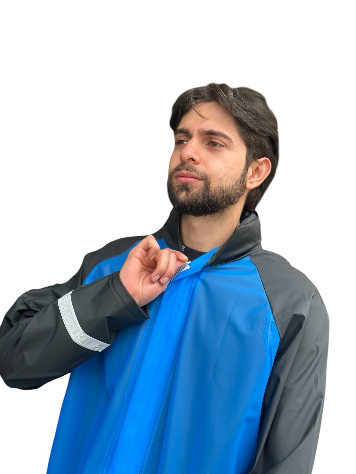 CONJUNTO IMPERMEABLE SILICONADO AZUL