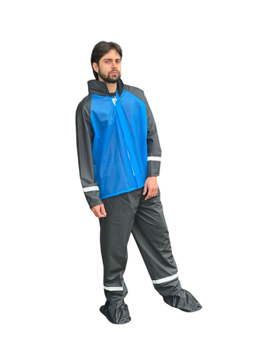 CONJUNTO IMPERMEABLE SILICONADO AZUL