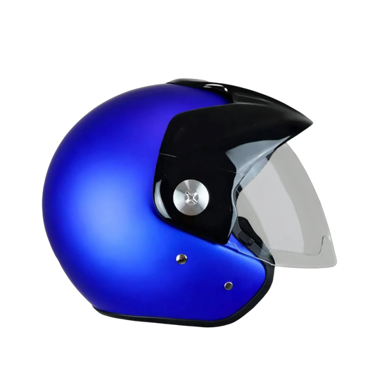 Casco Zeus 507 Abierto Solid Azul Mate