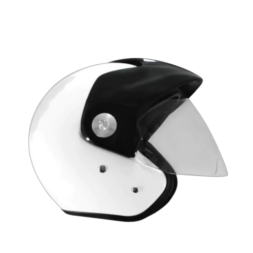 Casco Zeus 507 Abierto Solid Blanco Brillo