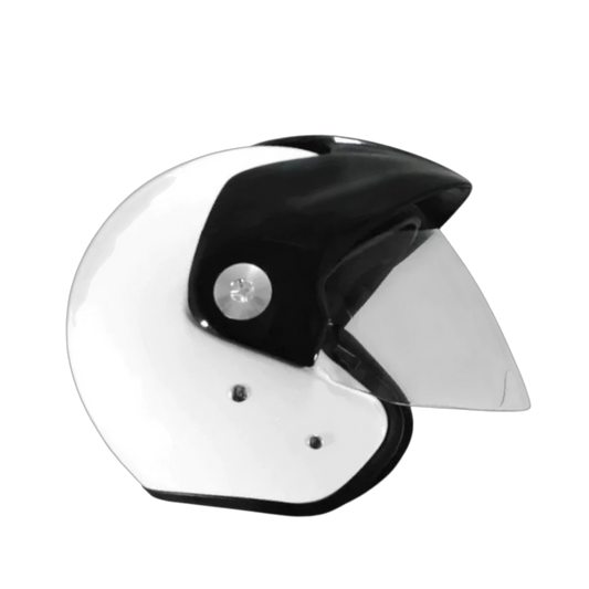 Casco Zeus 507 Abierto Solid Blanco Brillo