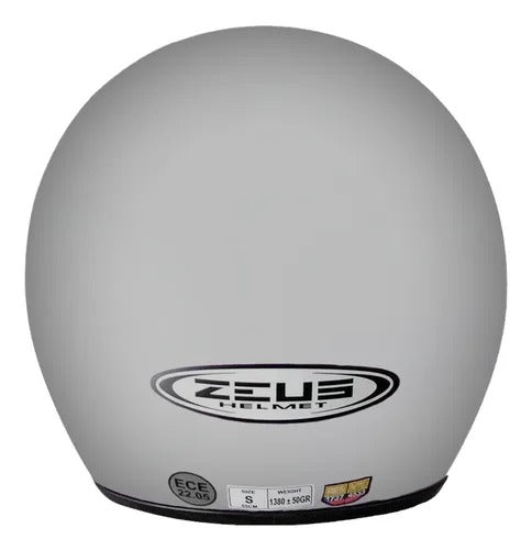 Casco Zeus 507 Abierto Solid Gris Mate