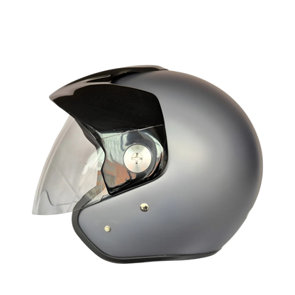 Casco Zeus 507 Abierto Solid Gris Mate Oscuro