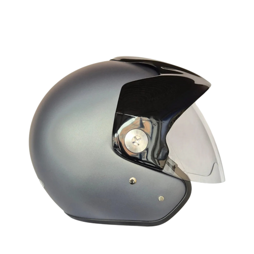 Casco Zeus 507 Abierto Solid Gris Mate Oscuro