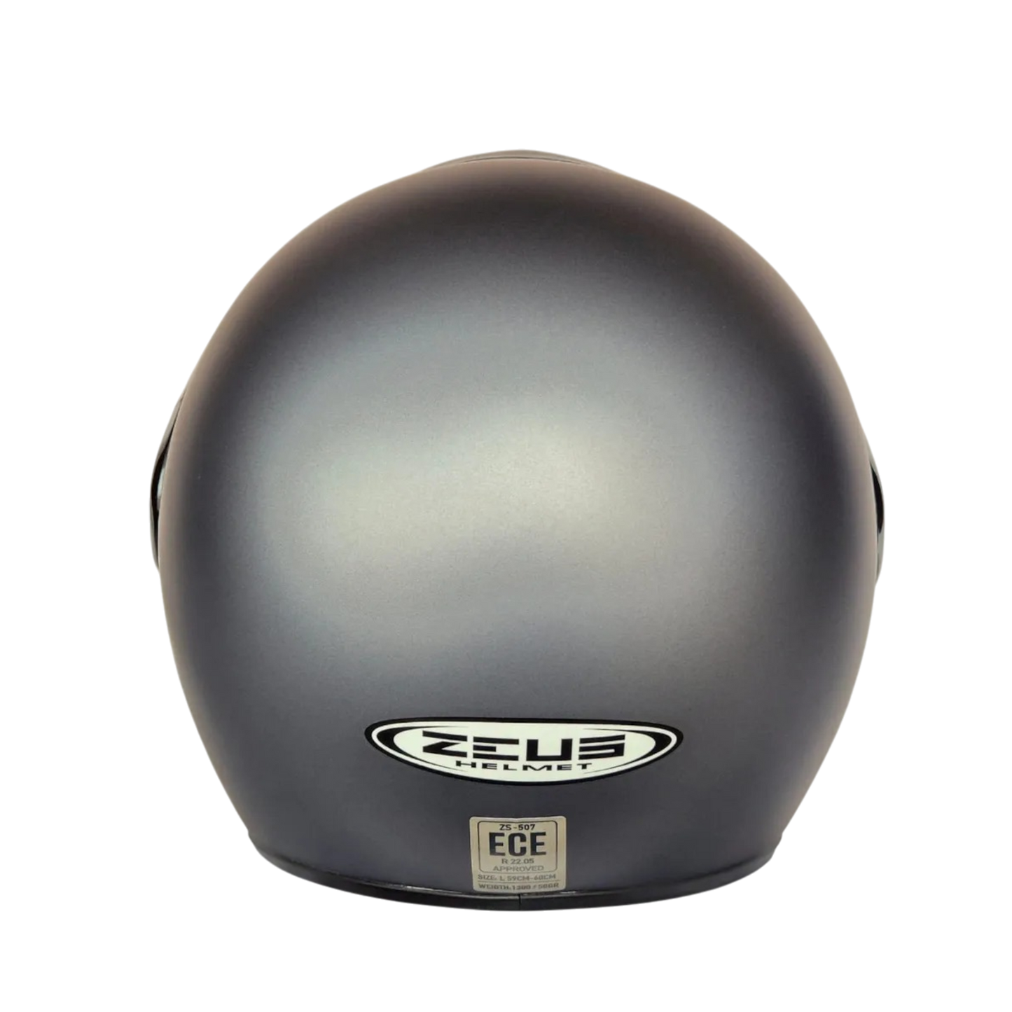 Casco Zeus 507 Abierto Solid Gris Mate Oscuro