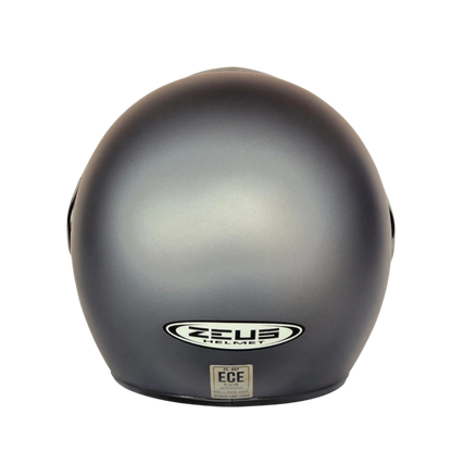 Casco Zeus 507 Abierto Solid Gris Mate Oscuro