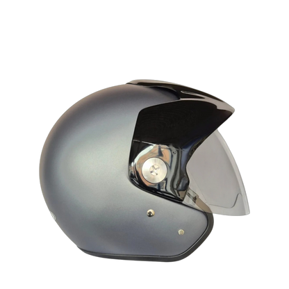 Casco Zeus 507 Abierto Solid Gris Mate Oscuro