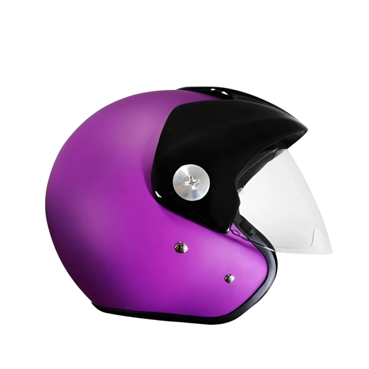 Casco Zeus 507 Abierto Solid Morado Mate