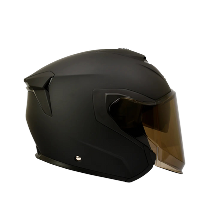 Casco Abierto Zeus 626 Negro Mate