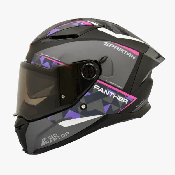 Casco SPARTAN PANTHER SV Gris Fucsia