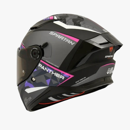 Casco SPARTAN PANTHER SV Gris Fucsia