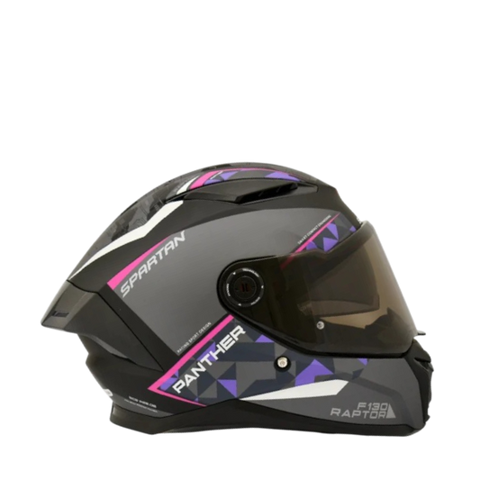 Casco SPARTAN PANTHER SV Gris Fucsia
