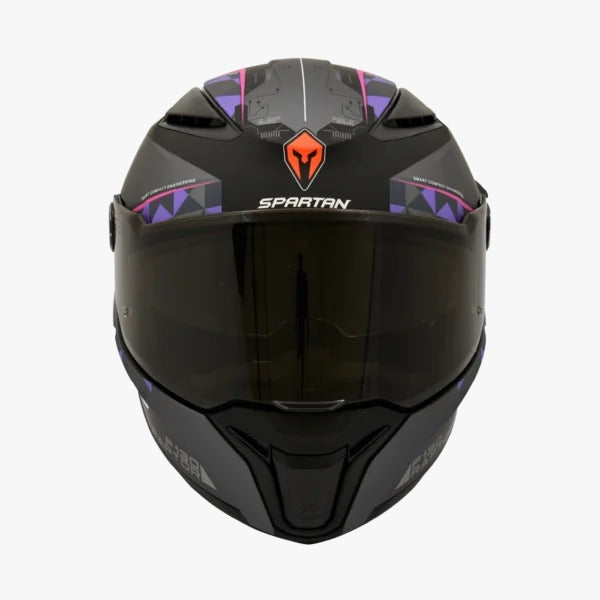 Casco SPARTAN PANTHER SV Gris Fucsia