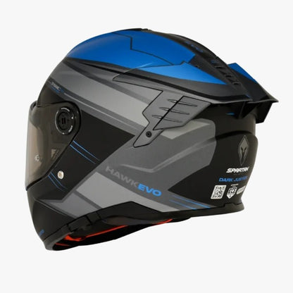 Casco SPARTAN HAWK SV Negro - Azul